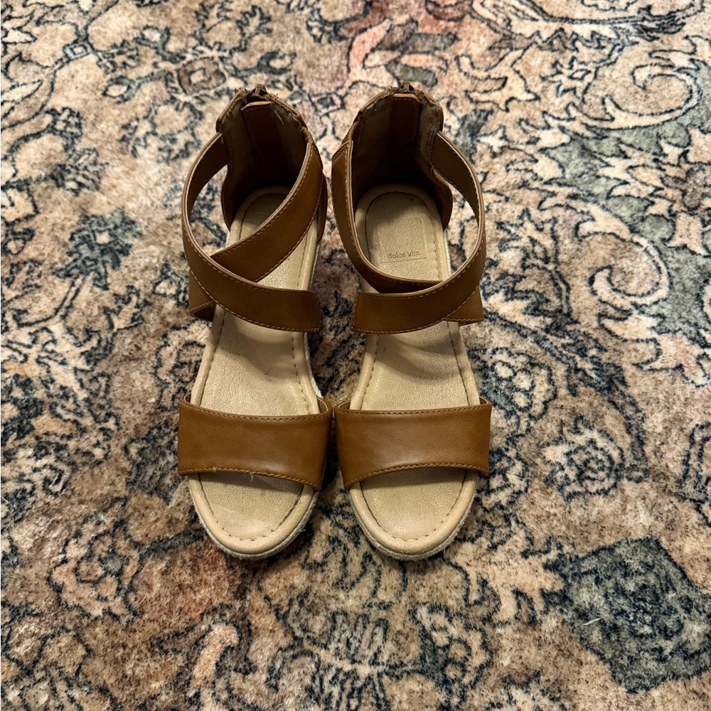 Dolce Vita Tan Kids Wedges